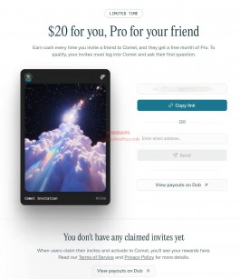 AI浏览器comet拉新，一单20美元！详细操作教程！
